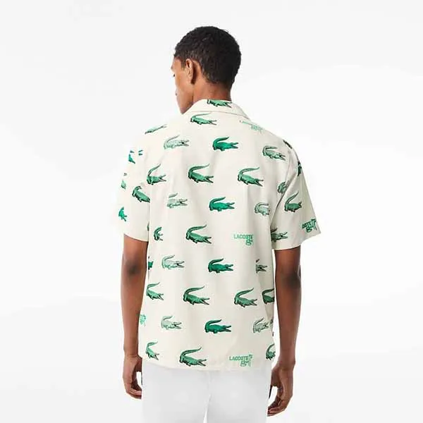 Áo Sơ Mi Nam Lacoste Golf CH56195170V Màu Trắng Hoạ Tiết Size XS - Thời trang - Vua Hàng Hiệu