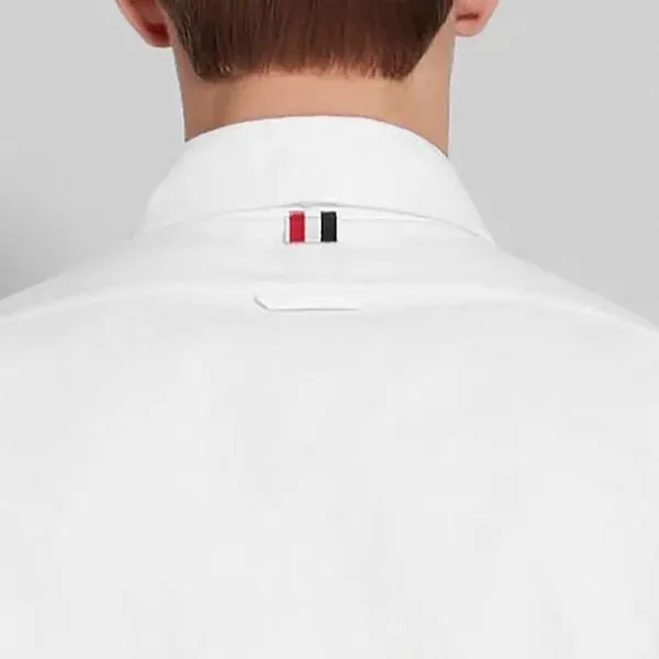Áo Sơ Mi Nam Thom Browne Oxford Printed Stripe Straight Fit Long Sleeve Shirt MWL272P06177100 Màu Trắng - Thời trang - Vua Hàng Hiệu