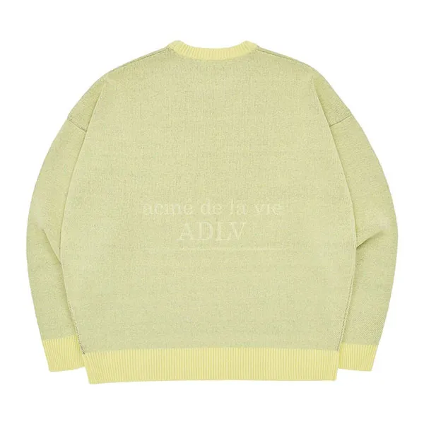 Áo Nỉ Sweater Acmé De La Vie ADLV Big Cutting Màu Vàng