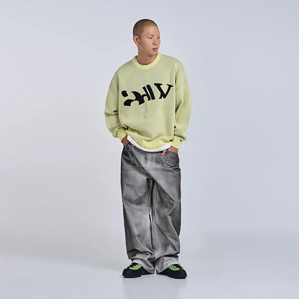 Áo Nỉ Sweater Acmé De La Vie ADLV Big Cutting Màu Vàng
