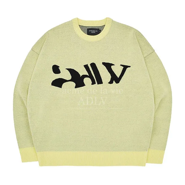 Áo Nỉ Sweater Acmé De La Vie ADLV Big Cutting Màu Vàng
