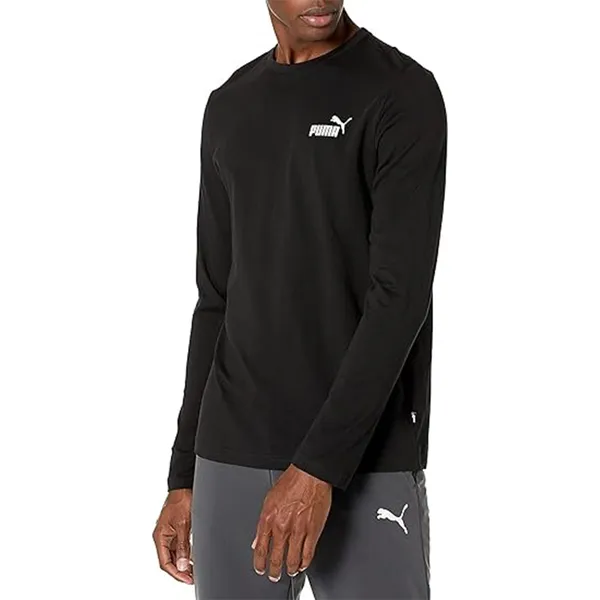 Áo Thun Dài Tay Nam Puma Essential Small Logo Longsleeve Tee 589027 Màu Đen Size S - Thời trang - Vua Hàng Hiệu