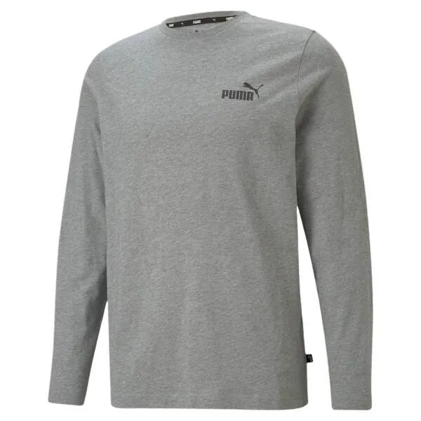 Áo Thun Dài Tay Nam Puma Essential Small Logo Longsleeve Tee 589027 Màu Xám Size S