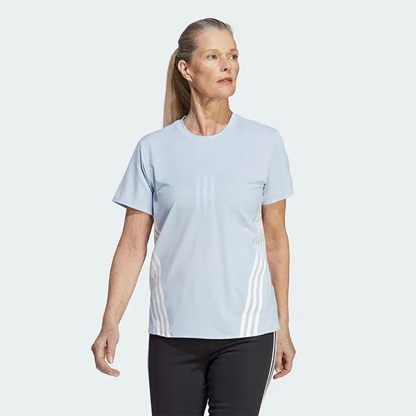 Áo Thun Nữ Adidas Train Icons 3-Stripes Tee T-Shirt HS2359 Màu Xanh Blue Size S - Thời trang - Vua Hàng Hiệu