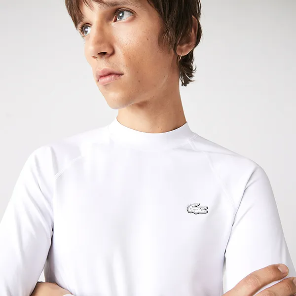 Áo Thun Dài Tay Nam Lacoste Sport Thermal T-Shirt TH9421 Màu Trắng - Thời trang - Vua Hàng Hiệu