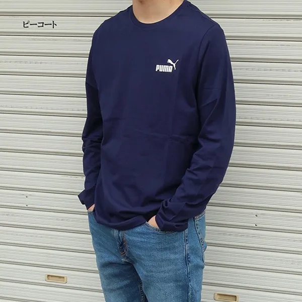 Áo Thun Dài Tay Nam Puma Essential Small Logo Longsleeve Tee 589027 Màu Xanh Navy Size S - Thời trang - Vua Hàng Hiệu
