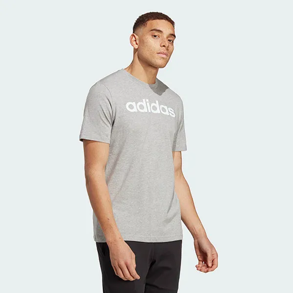 Áo Thun Nam Adidas Linear Single Jersey Essentials T-Shirt IC9277 Màu Xám Size S - Thời trang - Vua Hàng Hiệu