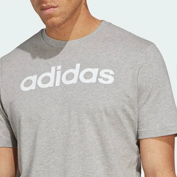 Áo Thun Nam Adidas Linear Single Jersey Essentials T-Shirt IC9277 Màu Xám Size S - Thời trang - Vua Hàng Hiệu