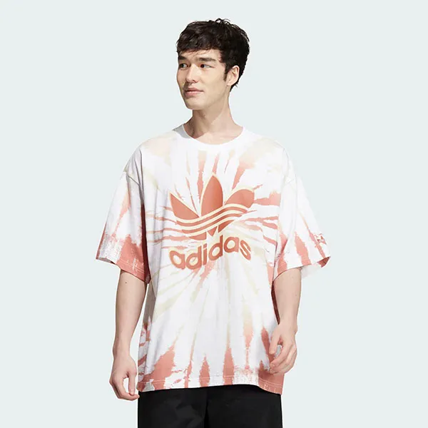 Áo Thun Nam Adidas Outdoor Tie Dye HS1940 Màu Trắng Cam Size S