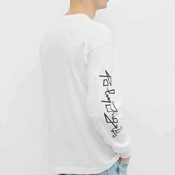 Áo Thun Nam Palm Angels Desert Skull Long Sleeve Multicolor Shirt Màu Trắng Hoạ Tiết