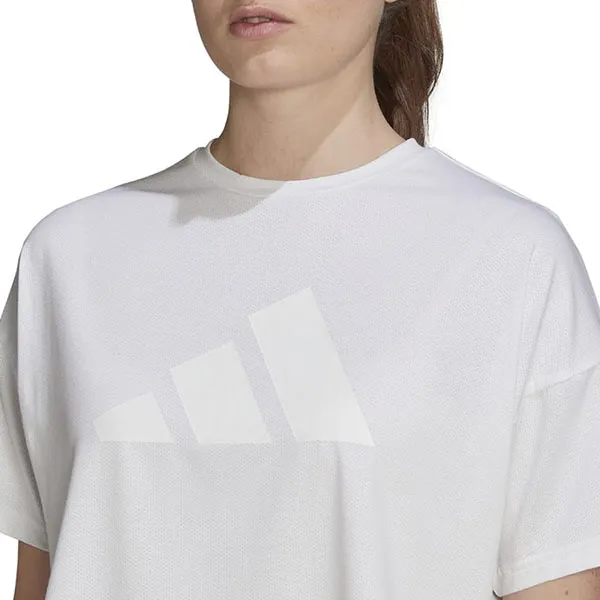 Áo Thun Nữ Adidas Women's Short Sleeve Train Icons 3 Bar Logo T-shirt WH926-HK6965 Màu Trắng Size S