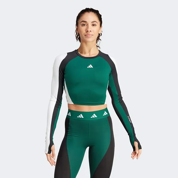 Áo Thun Tập Luyện Nữ Adidas TF CB LS T IK6152 Màu Xanh Đen Size 2XS - Thời trang - Vua Hàng Hiệu