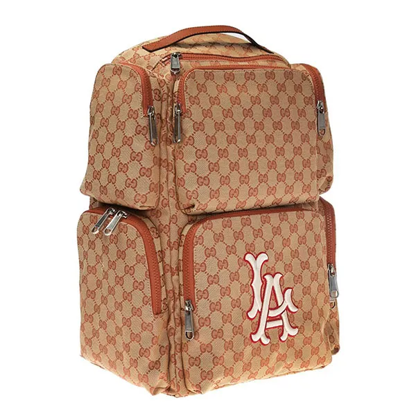 Balo Gucci X MLB Monogram LA Dodgers 552872 9Y9KX-9585 Màu Nâu - Túi xách - Vua Hàng Hiệu