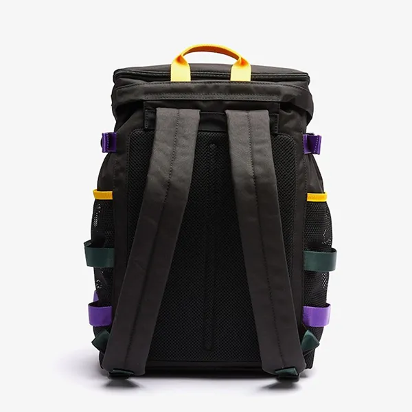 Balo Nam Lacoste Men’s L Outfit Clip Flap & Multicolor Accents Canvas Backpack NH3676LW Màu Đen