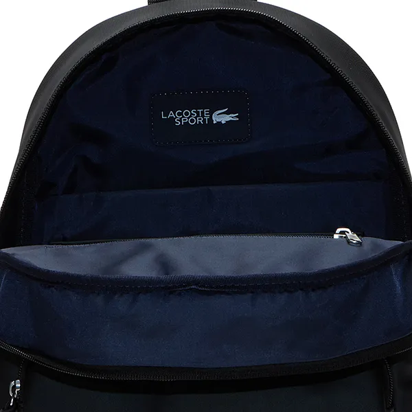 Balo Nam Lacoste Men's Petit Piqué Backpack NH2482UT Màu Đen - Túi xách - Vua Hàng Hiệu