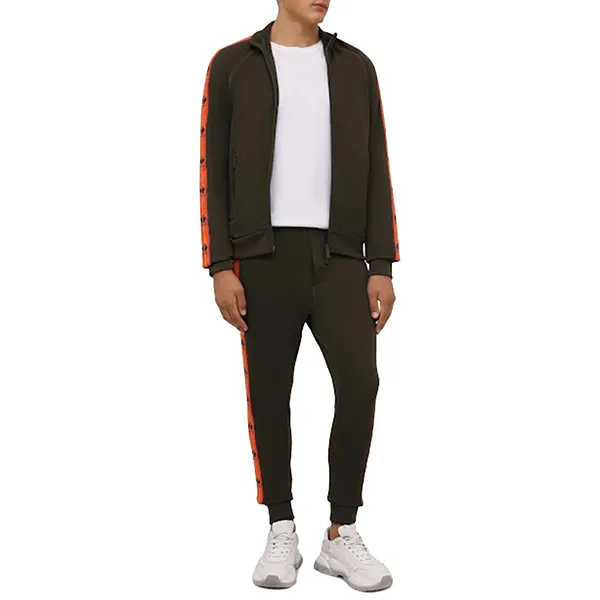 Bộ Quần Áo Nỉ Nam Dsquared2 Leaf Tape Jog Pants Màu Xanh Olive Size S - Thời trang - Vua Hàng Hiệu