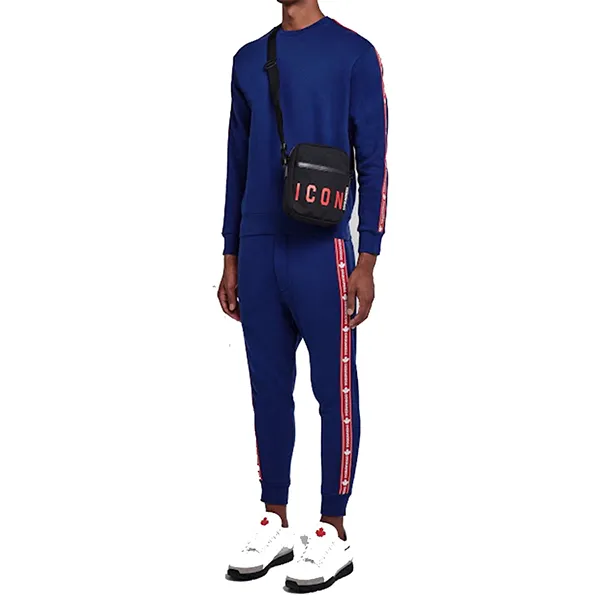 Bộ Quần Áo Nỉ Nam Dsquared2 Logo Tape Sweatpants Màu Xanh Size S - Thời trang - Vua Hàng Hiệu