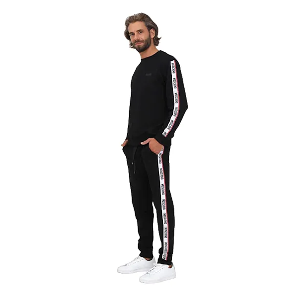 Bộ Quần Áo Nỉ Nam Moschino Logo Tape Crew Màu Đen Size M - Thời trang - Vua Hàng Hiệu