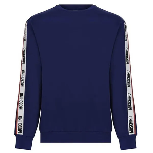 Bộ Quần Áo Nỉ Nam Moschino Taped Sweatshirt Màu Xanh Size M - Thời trang - Vua Hàng Hiệu