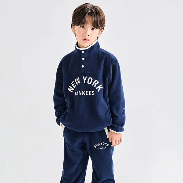 Bộ Quần Áo Nỉ Trẻ Em MLB Varsity Half-Zip MTM Set-Up New York Yankees 7AS2BV336-50NYS Màu Xanh Navy - Thời trang - Vua Hàng Hiệu
