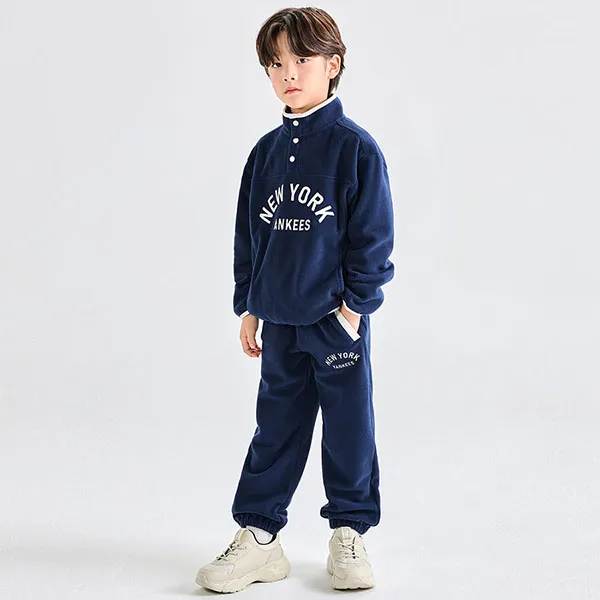 Bộ Quần Áo Nỉ Trẻ Em MLB Varsity Half-Zip MTM Set-Up New York Yankees 7AS2BV336-50NYS Màu Xanh Navy - Thời trang - Vua Hàng Hiệu