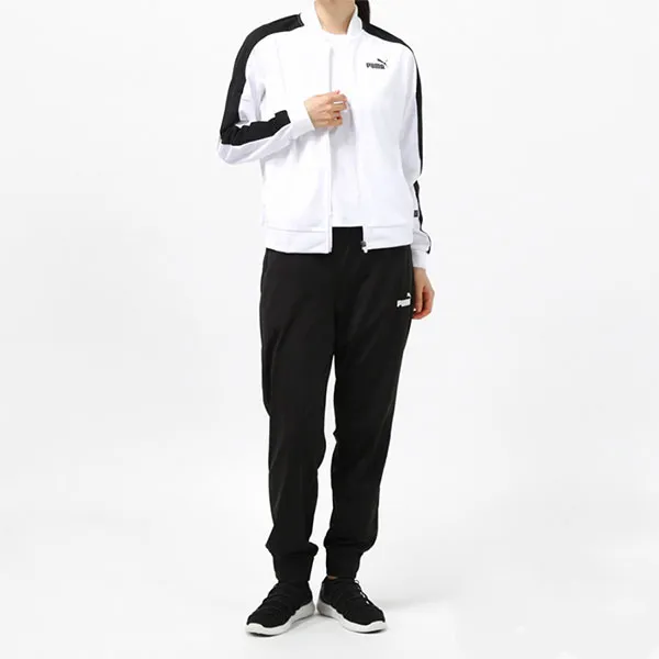 Bộ Thể Thao Nữ Puma Jersey Top And Bottom Sportswear 846468 Màu Trắng Đen Size XL - Thời trang - Vua Hàng Hiệu
