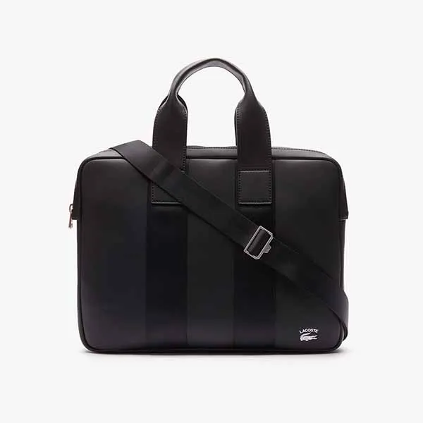 Cặp Xách Tay Unisex Lacoste Detachable Strap Computer Bag NH4019PN 000 Màu Đen