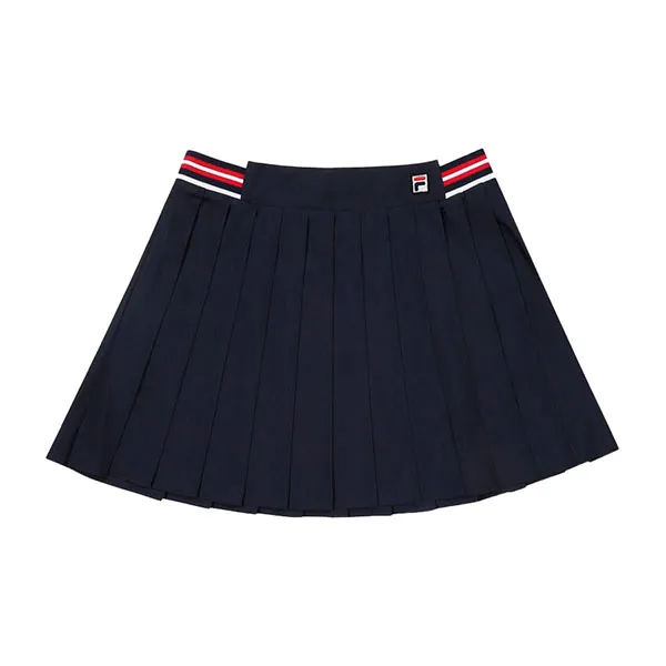Chân Váy Nữ Fila Women's Lady Tennis Life Pleats Skirt FS2SKF2361F-INA Màu Xanh Navy - 3