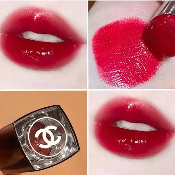 Combo 2 Món (Son Chanel Rouge Coco Bloom 140 Alive Và Tinh Chất Dưỡng Ẩm Beauty Camellia Glow Concentrate Serum 15ml)