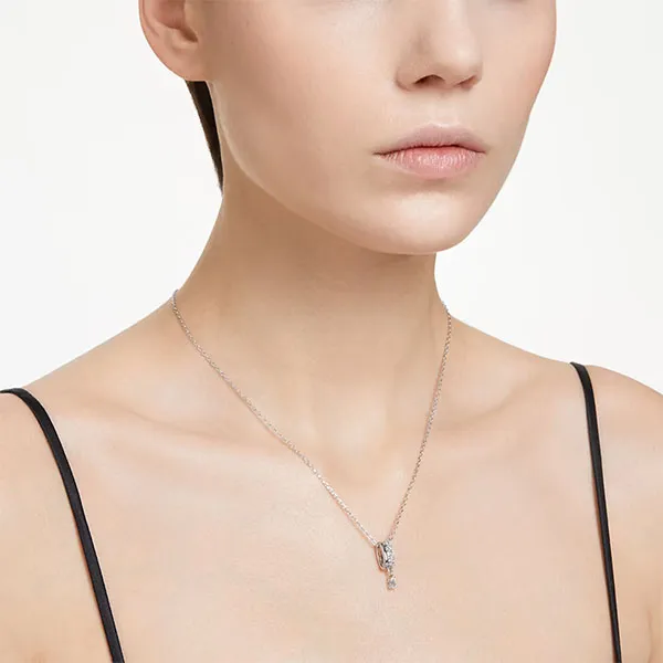 Dây Chuyền Nữ Swarovski Dextera Pendant Mixed Cuts, White, Rhodium Plated 5671819 Màu Bạc