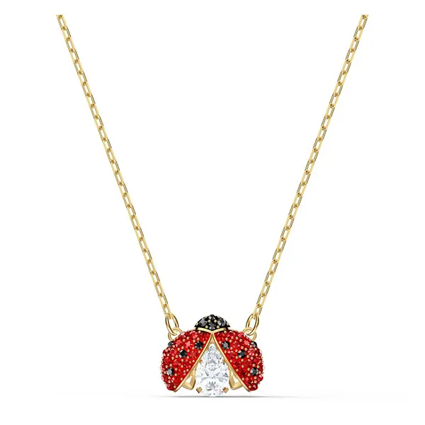 Dây Chuyền Nữ Swarovski Sparkling Dance Ladybug Necklace Red, Gold-Tone Plated 5521787 Màu Đỏ - Trang sức - Vua Hàng Hiệu