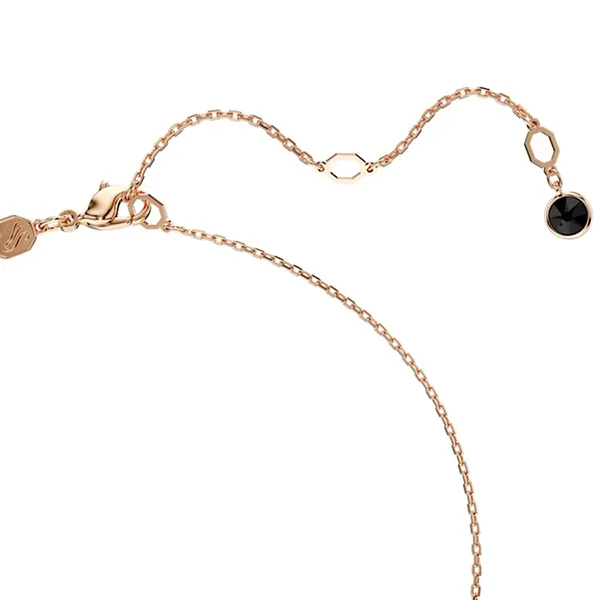 Dây Chuyền Nữ Swarovski Swan Pendant Swan, Small, Black, Rose Gold-Tone Plated 5678046 Màu Đen - Trang sức - Vua Hàng Hiệu