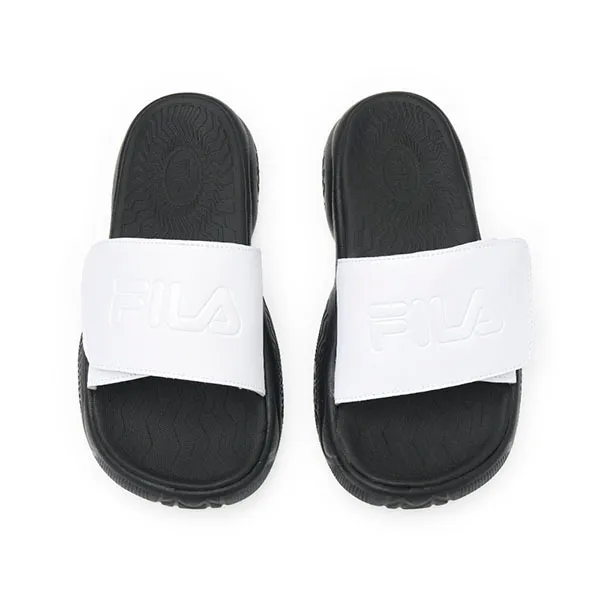 Dép Fila Taper V2 1SM02570F-100 Màu Đen Trắng Size 46 - Dép - Vua Hàng Hiệu