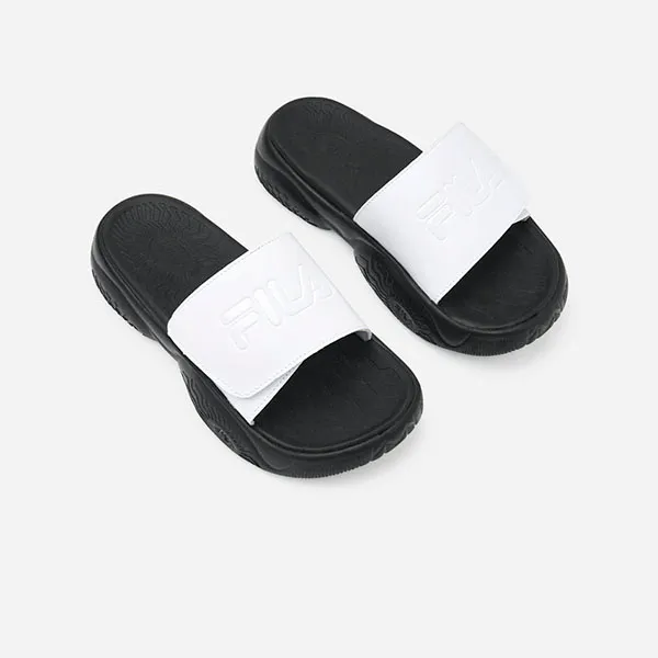 Dép Fila Taper V2 1SM02570F-100 Màu Đen Trắng Size 46 - Dép - Vua Hàng Hiệu