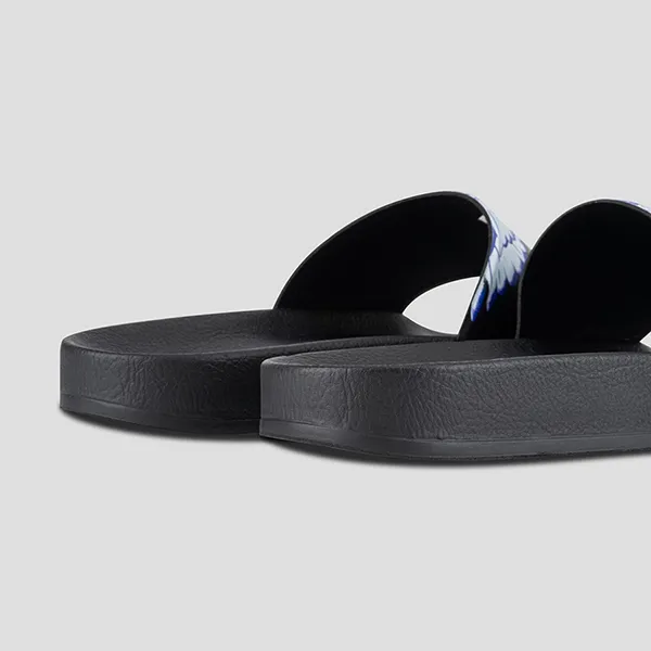 Dép Nam Marcelo Burlon Black With White Wings Printed CMIC001C99PLA001 1001 Màu Đen - Dép - Vua Hàng Hiệu