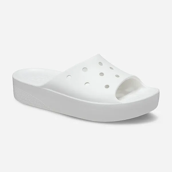 Dép Nữ Crocs Classic Platform 208180-100 Màu Trắng - Dép - Vua Hàng Hiệu