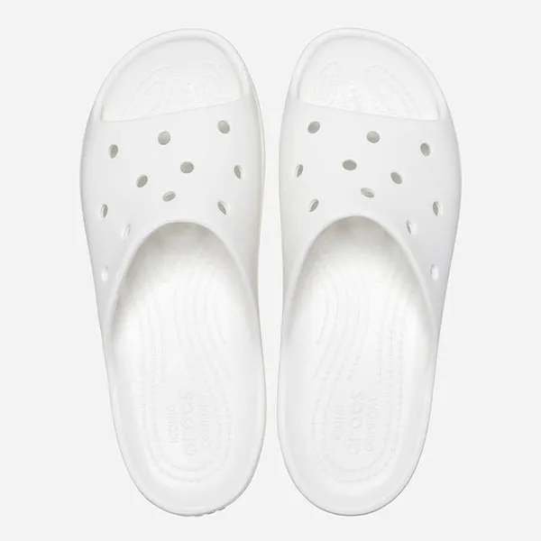 Dép Nữ Crocs Classic Platform 208180-100 Màu Trắng - Dép - Vua Hàng Hiệu
