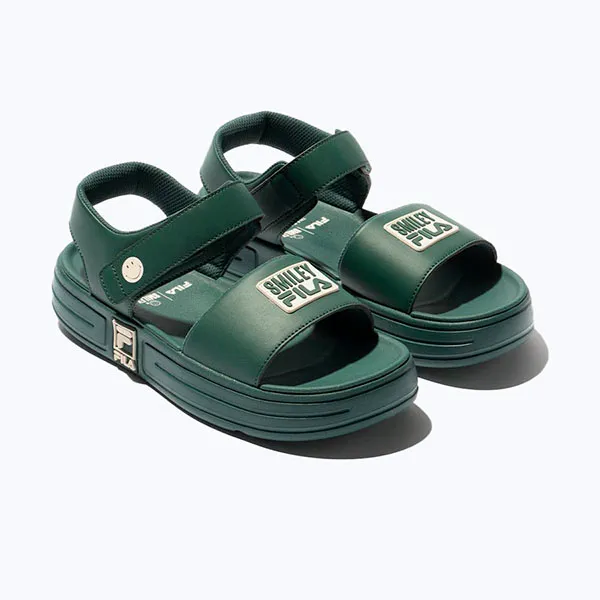 Dép Sandal Fila Funky Tennis 1998 Sd X Smiley 1SM02583F-300 Màu Xanh Green - Giày - Vua Hàng Hiệu
