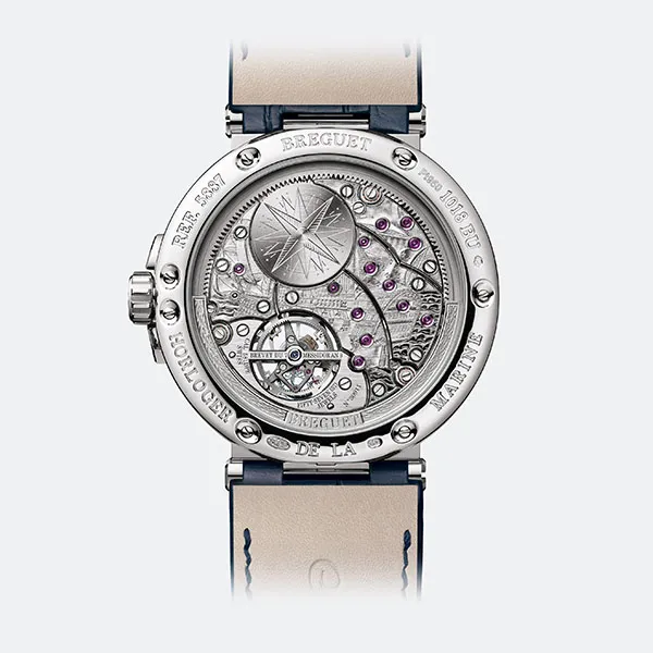 Đồng Hồ Breguet Marine Equation Of Time Perpetual Tourbillon 5887PT/Y2/9WV Màu Xanh Bạc