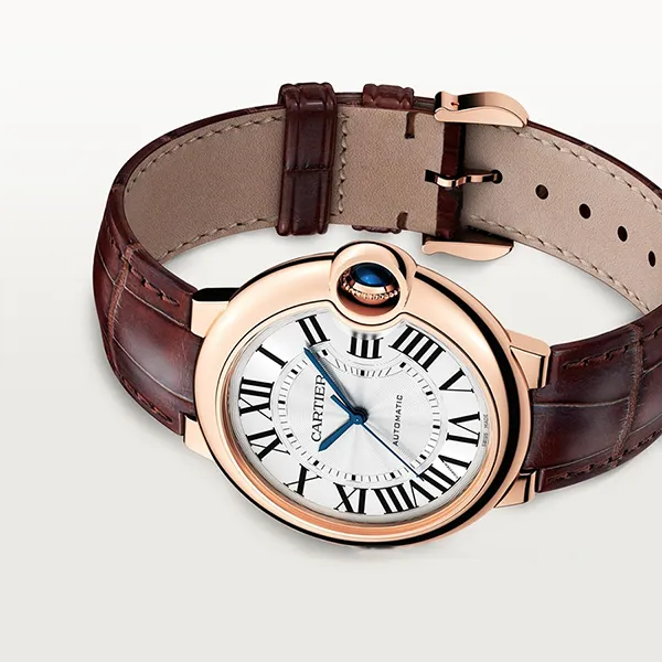 Đồng Hồ Cartier Ballon Bleu De 36m WGBB0009 Brown Màu Nâu / Vàng Hồng
