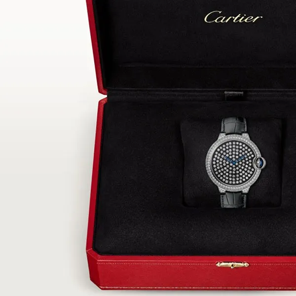 Đồng Hồ Nam Cartier Ballon Bleu HPI01062 42mm Màu Đen Trắng