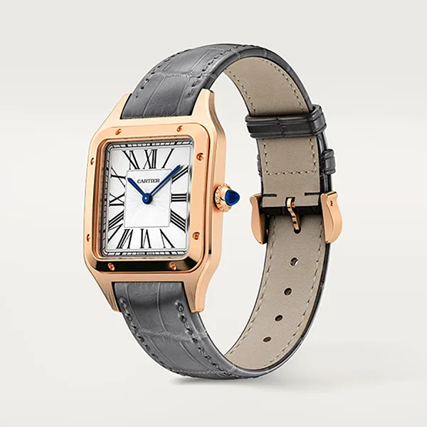 Đồng Hồ Nam Cartier Santos Dumont WGSA0021 43.5mm Màu Xám / Vàng Hồng