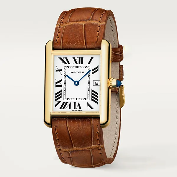 Đồng Hồ Nam Cartier Tank Louis W1529756 33.7mm Màu Nâu Vàng - Đồng hồ - Vua Hàng Hiệu