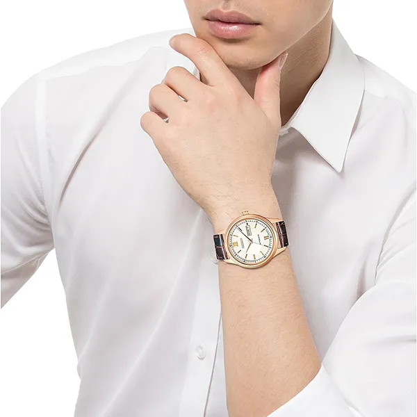 Đồng Hồ Nam Citizen Automatic Men Watch NY4052-08A Màu Nâu