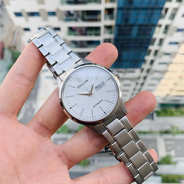 Đồng Hồ Nam Citizen Automatic NH7520-56A Màu Bạc