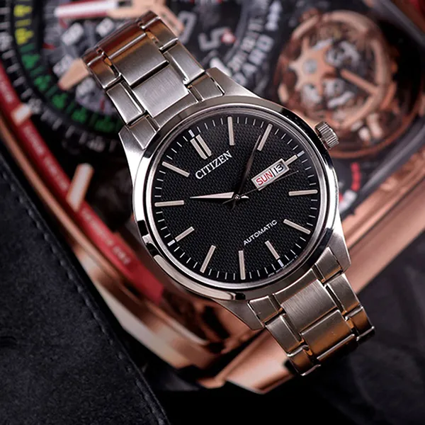 Đồng Hồ Nam Citizen Automatic NH7520-56E Màu Đen Bạc - Đồng hồ - Vua Hàng Hiệu
