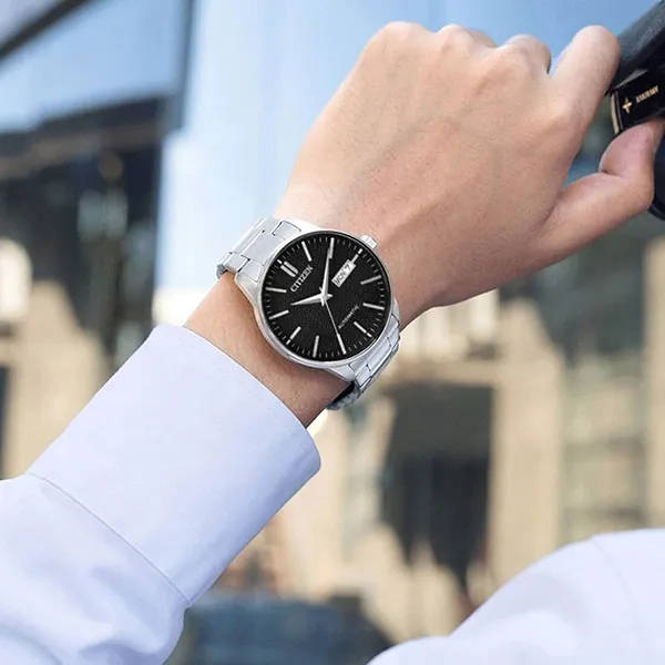 Đồng Hồ Nam Citizen Automatic NH7520-56E Màu Đen Bạc - Đồng hồ - Vua Hàng Hiệu