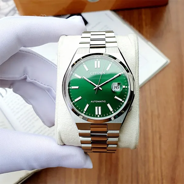 Đồng Hồ Nam Citizen Automatic Green Dial Watch NJ0150-81X Màu Bạc Xanh - Đồng hồ - Vua Hàng Hiệu