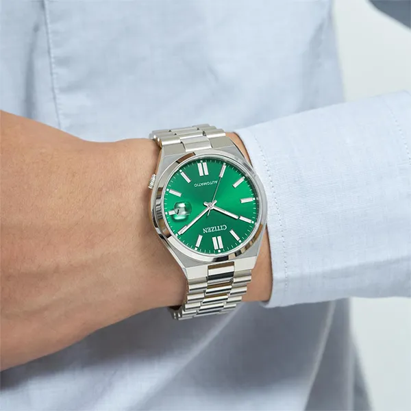Đồng Hồ Nam Citizen Automatic Green Dial Watch NJ0150-81X Màu Bạc Xanh - Đồng hồ - Vua Hàng Hiệu