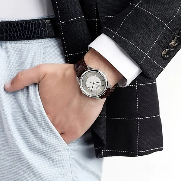 Đồng Hồ Nam Citizen BI1054-04A Màu Nâu Bạc